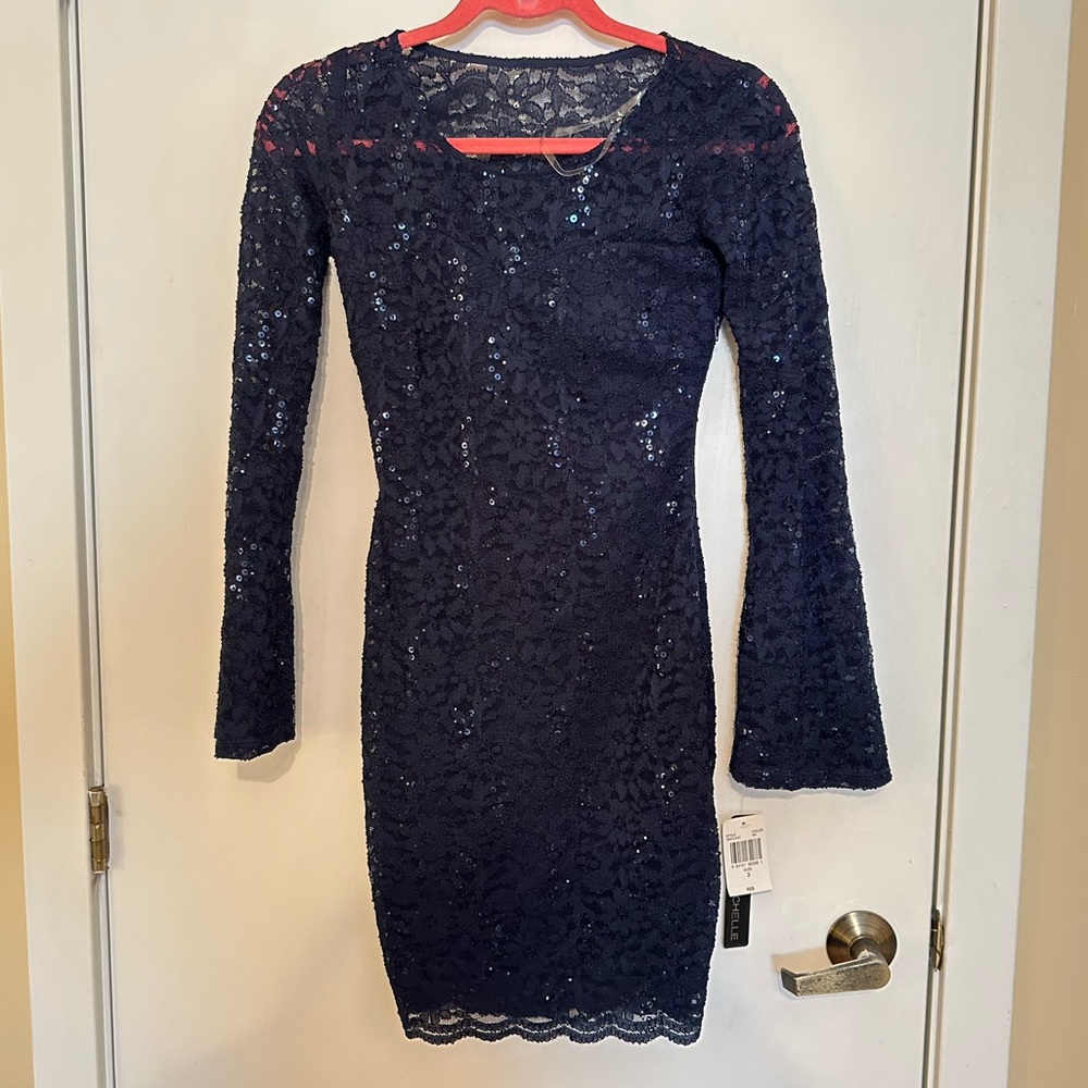 nwt navy dress